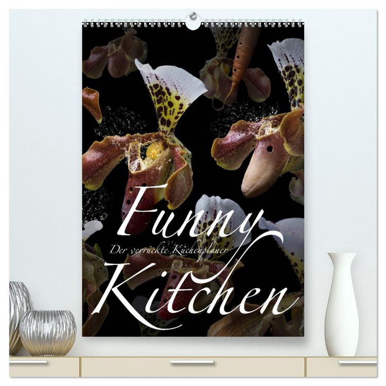 Produktbild: Funny Kitchen - Der verr&uuml;ckte K&uuml;chenplaner (hochwertiger Premium Wandkalender 2026 DIN A2 hoch), Kunstdruck in Hochglanz