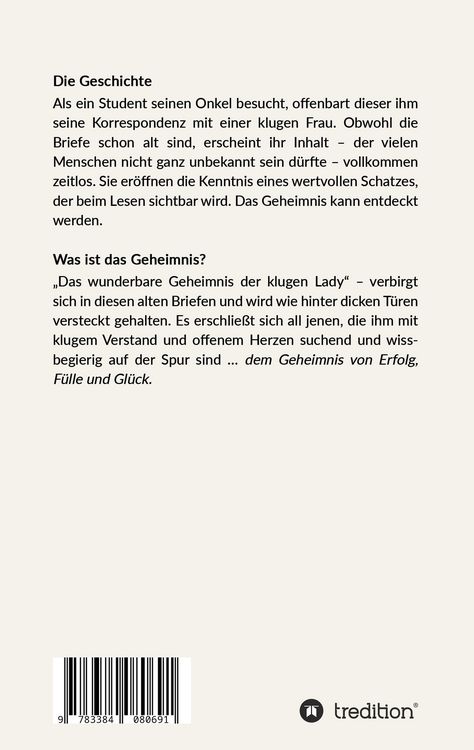 Produktbild: Das wunderbare Geheimnis der klugen Lady
