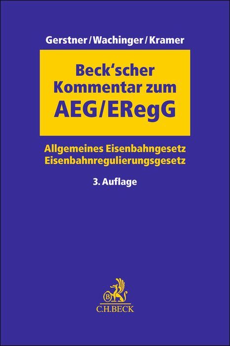 Produktbild: Beck'scher AEG/ERegG-Kommentar