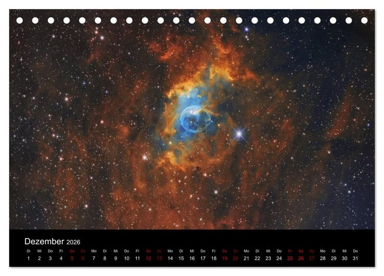 Produktbild: Beeindruckendes Universum (Tischkalender 2026 DIN A5 quer), CALVENDO Monatskalender