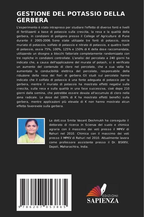 Produktbild: Gestione Del Potassio Della Gerbera