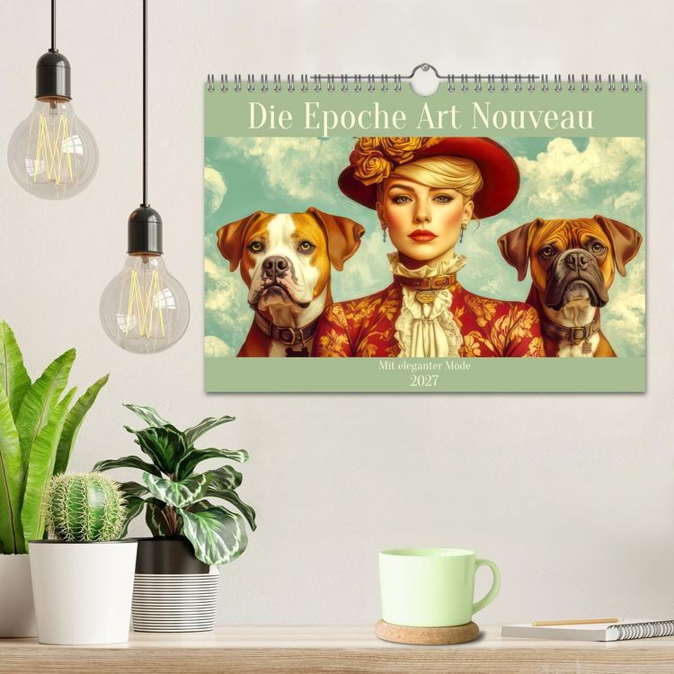 Produktbild: Die Epoche Art Nouveau - Mit eleganter Mode (Wandkalender 2027 DIN A4 quer), CALVENDO Monatskalender
