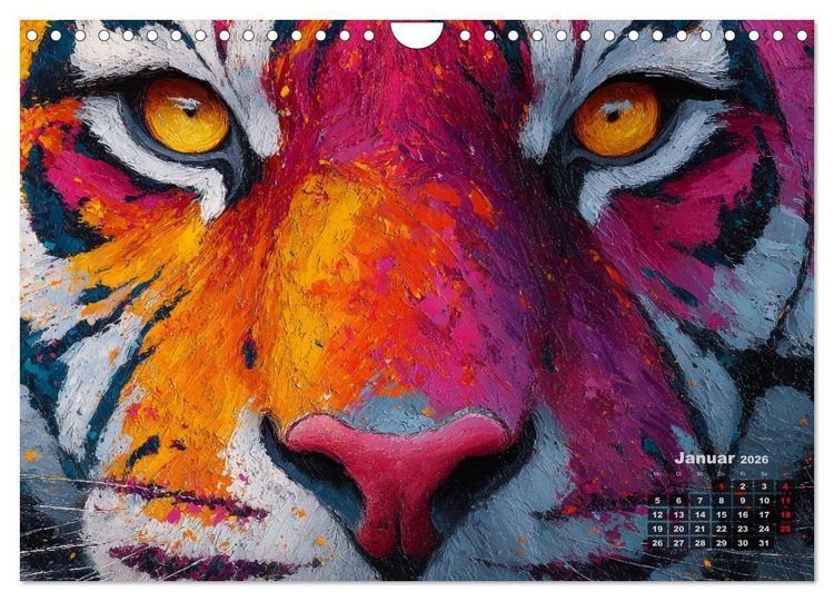 Produktbild: Tiere im Portr&auml;t - Aquarell Tierkalender f&uuml;r die ganze Familie (Wandkalender 2026 DIN A4 quer), CALVENDO Monatskalender