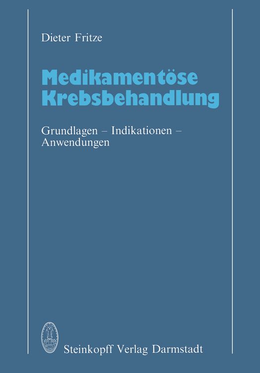 Produktbild: Medikament&ouml;se Krebsbehandlung