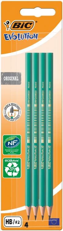 Produktbild: BIC Bleistifte EVOLUTION Original HB 4er Set