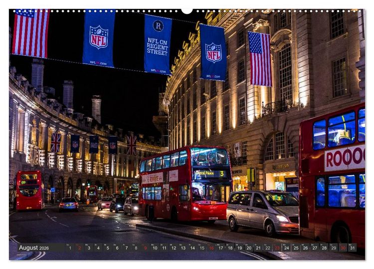 Produktbild: London Light (Wandkalender 2026 DIN A2 quer), CALVENDO Monatskalender