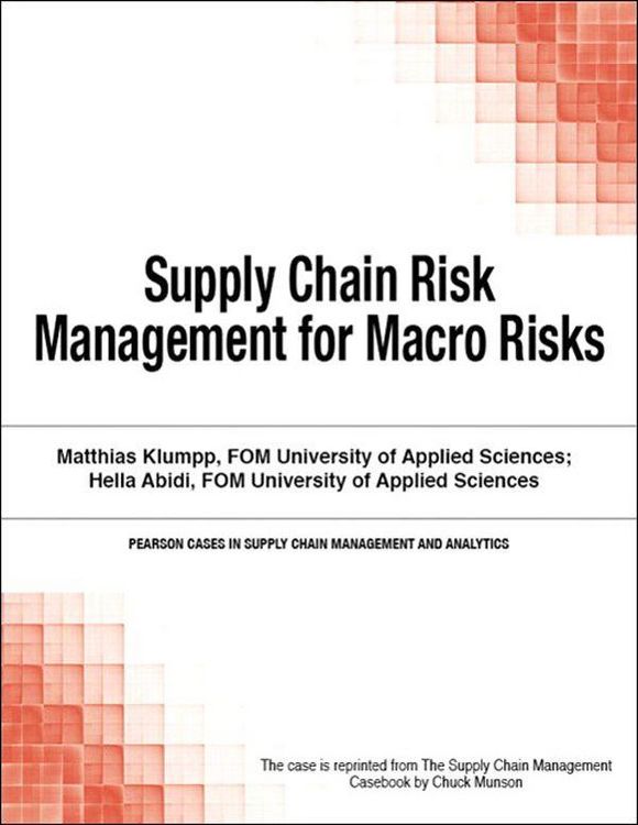 Produktbild: Supply Chain Risk Management for Macro Risks