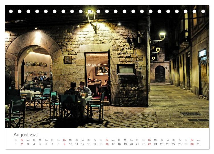 Produktbild: Barcelona im Auge der Kamera (Tischkalender 2026 DIN A5 quer), CALVENDO Monatskalender