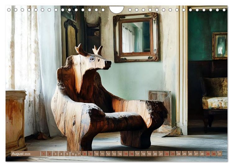 Produktbild: Wohntr&auml;ume aus Holz (Wandkalender 2026 DIN A4 quer), CALVENDO Monatskalender