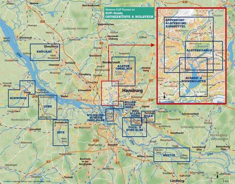 Produktbild: SUP-Guide Hamburg & Umland