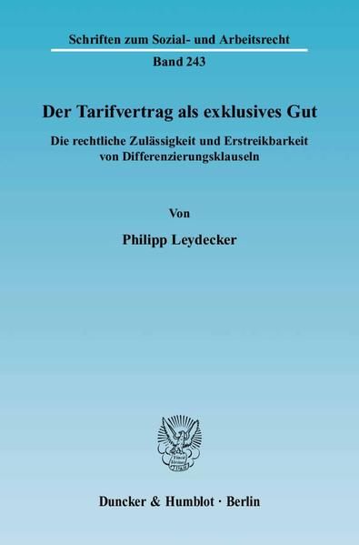 Produktbild: Der Tarifvertrag als exklusives Gut.