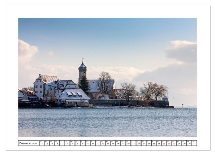 Produktbild: Bodensee 2026 (Wandkalender 2026 DIN A4 quer), CALVENDO Monatskalender