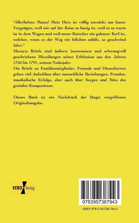 Produktbild: Briefe von Mozart