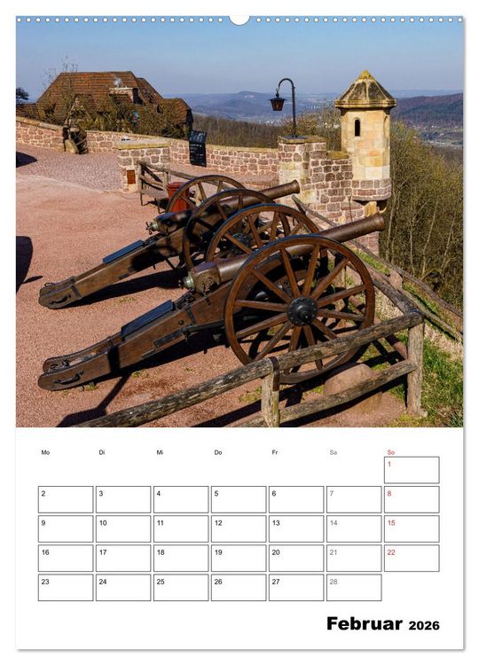 Produktbild: Die Th&uuml;ringer Wartburg (Wandkalender 2026 DIN A2 hoch), CALVENDO Monatskalender
