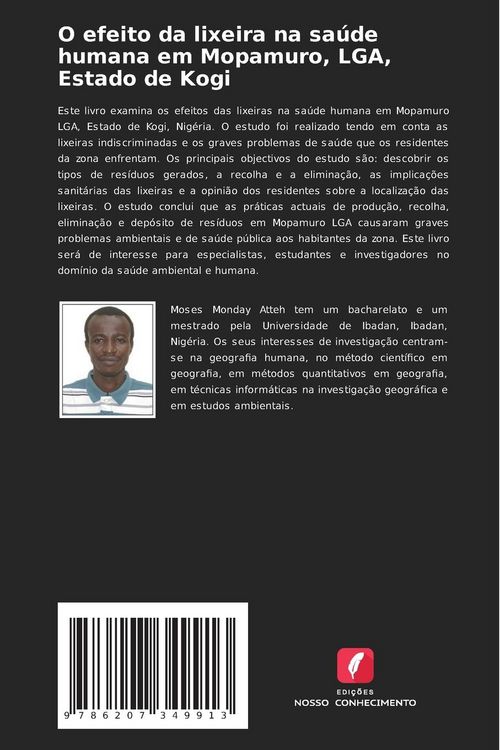 Produktbild: O efeito da lixeira na sa&uacute;de humana em Mopamuro, LGA, Estado de Kogi