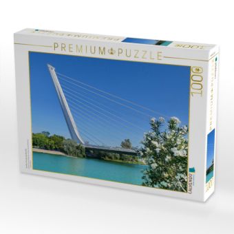 Produktbild: CALVENDO Puzzle Sevillia, Puente del Alamillo | 1000 Teile Lege-Gr&ouml;&szlig;e 64x48cm Foto-Puzzle f&uuml;r gl&uuml;ckliche Stunden