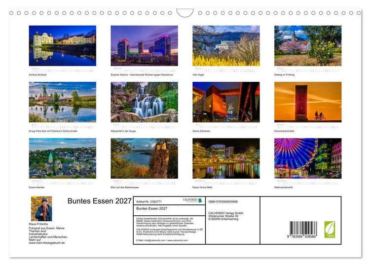 Produktbild: Buntes Essen 2027 (Wandkalender 2027 DIN A3 quer), CALVENDO Monatskalender