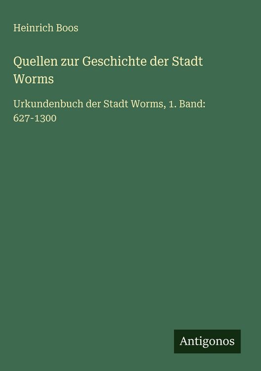 Produktbild: Quellen zur Geschichte der Stadt Worms