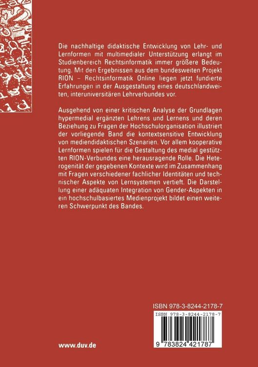 Produktbild: E-Learning im Hochschulverbund