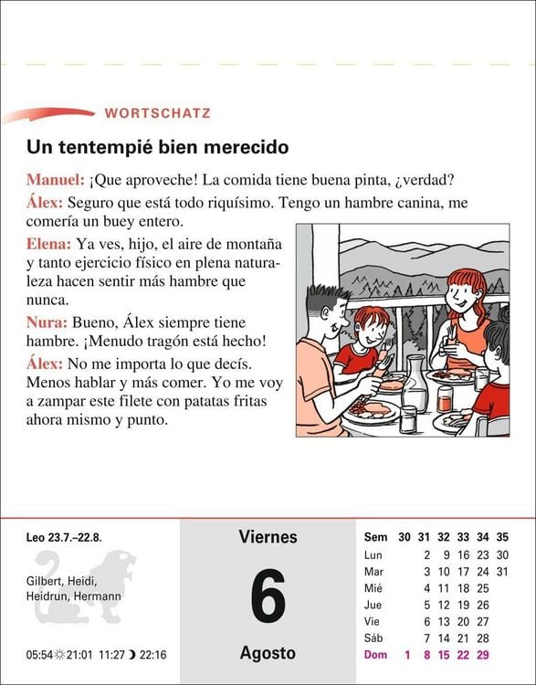 Produktbild: Spanisch Sprachkalender 2027 - Spanisch lernen leicht gemacht - Tagesabrei&szlig;kalender