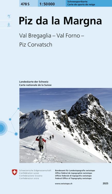 Produktbild: 478S Piz da la Margna Schneesportkarte