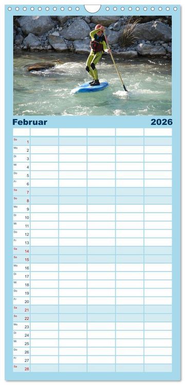 Produktbild: Familienplaner 2026 - Wildwasser Stand up mit 5 Spalten (Wandkalender, 21 x 45 cm) CALVENDO