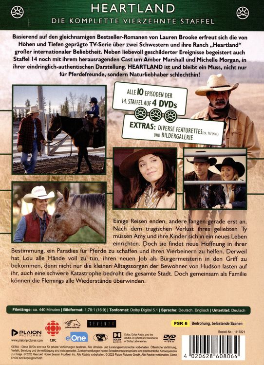 Produktbild: Heartland - Paradies f&uuml;r Pferde - Staffel 14 [4 DVDs]