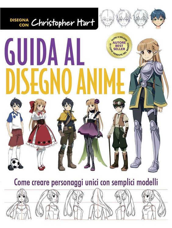 Produktbild: Guida al disegno anime. Come creare personaggi unici con semplici modelli
