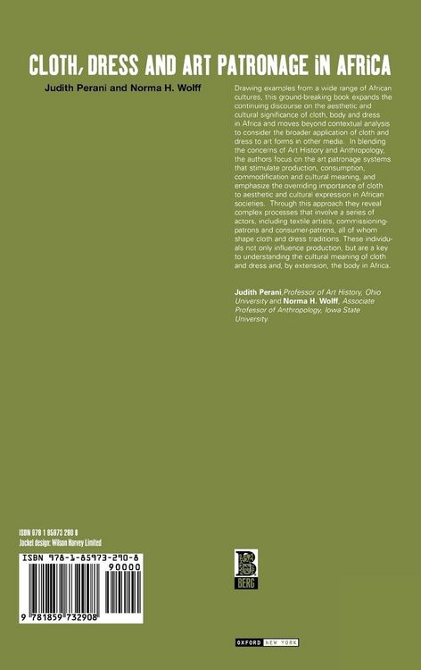 Produktbild: Cloth, Dress and Art Patronage in Africa