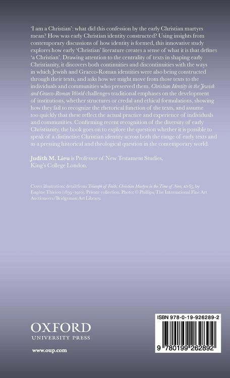 Produktbild: Christian Identity in the Jewish and Graeco-Roman World