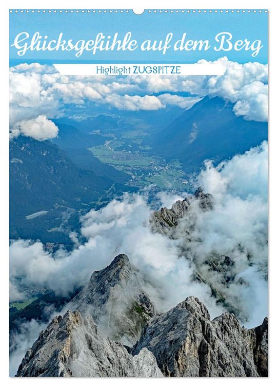 Produktbild: Gl&uuml;cksgef&uuml;hle auf dem Berg - Highlight Zugspitze (Wandkalender 2026 DIN A2 hoch), CALVENDO Monatskalender