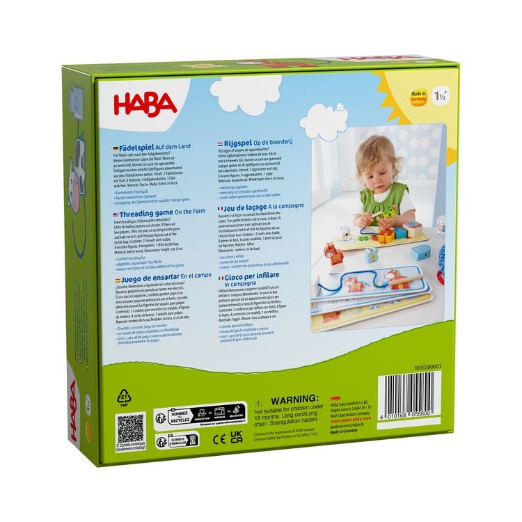 Produktbild: HABA Meine erste Spielwelt Bauernhof: F&auml;delspiel auf dem Land