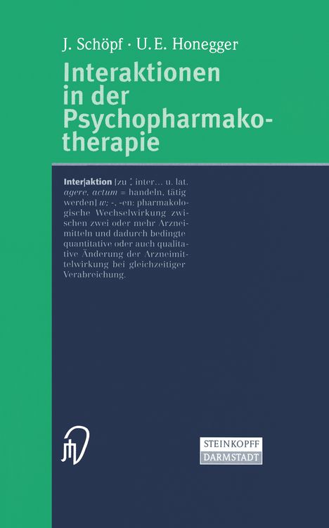 Produktbild: Interaktionen in der Psychopharmakotherapie