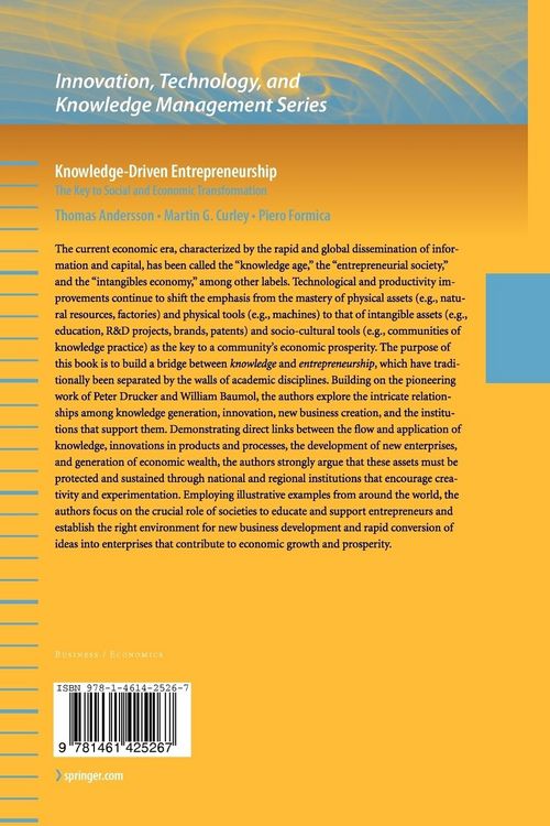 Produktbild: Knowledge-Driven Entrepreneurship
