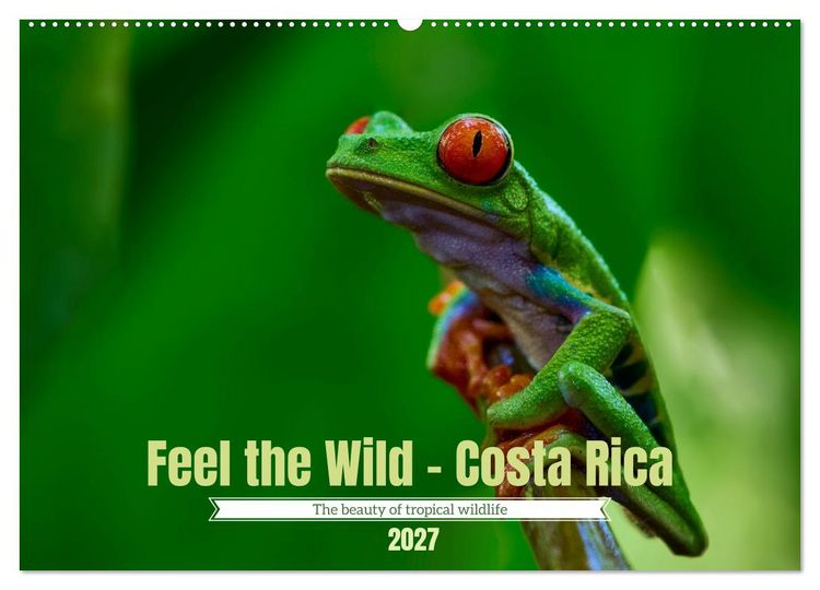 Produktbild: Feel the Wild &ndash; Costa Rica (Wall Calendar 2027 DIN A2 landscape), CALVENDO 12 Month Wall Calendar
