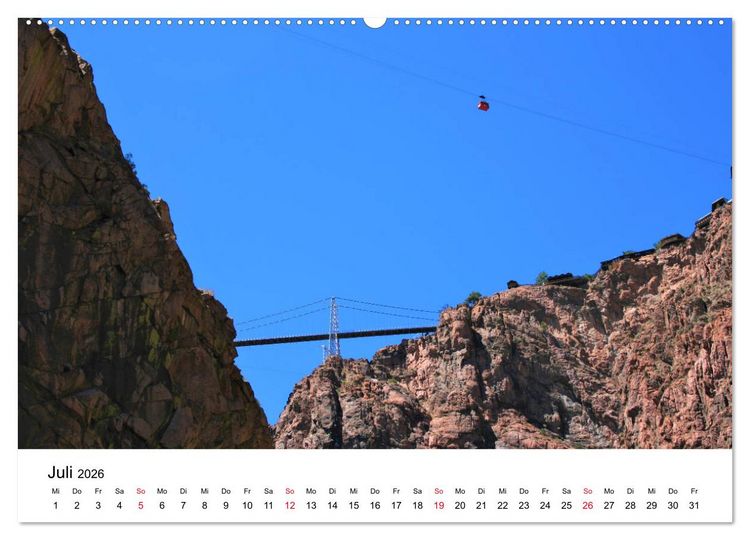 Produktbild: Colorado, USA - Ausflugsziele rund um Colorado Springs (Wandkalender 2026 DIN A2 quer), CALVENDO Monatskalender