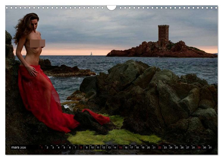 Produktbild: Saint-Tropez Les paysages et le nu (Calendrier mural 2026 DIN A3 vertical), CALVENDO calendrier mensuel