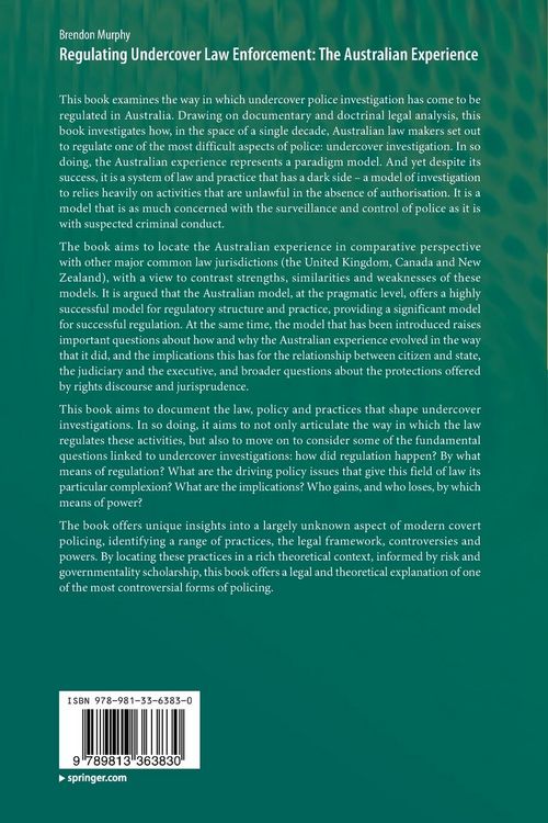 Produktbild: Regulating Undercover Law Enforcement: The Australian Experience