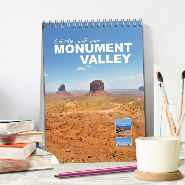 Produktbild: Erlebe mit mir das Monument Valley (Tischkalender 2026 DIN A5 hoch), CALVENDO Monatskalender