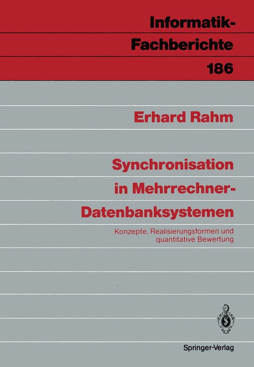 Produktbild: Synchronisation in Mehrrechner-Datenbanksystemen