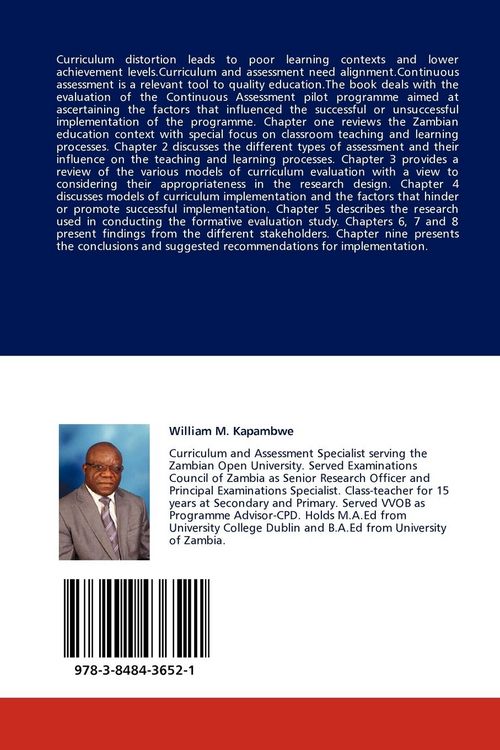 Produktbild: Implementing Classroom-based Continuous Assessment in Zambia