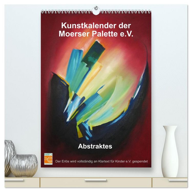 Produktbild: Kunstkalender der Moerser Palette e.V. - Abstraktes (hochwertiger Premium Wandkalender 2026 DIN A2 hoch), Kunstdruck in Hochglanz