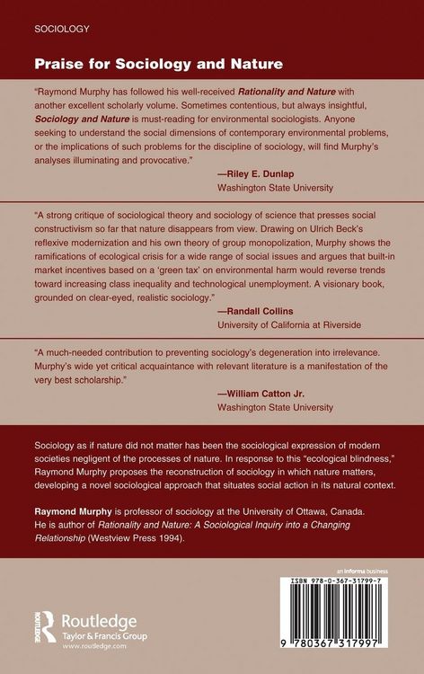 Produktbild: Sociology And Nature
