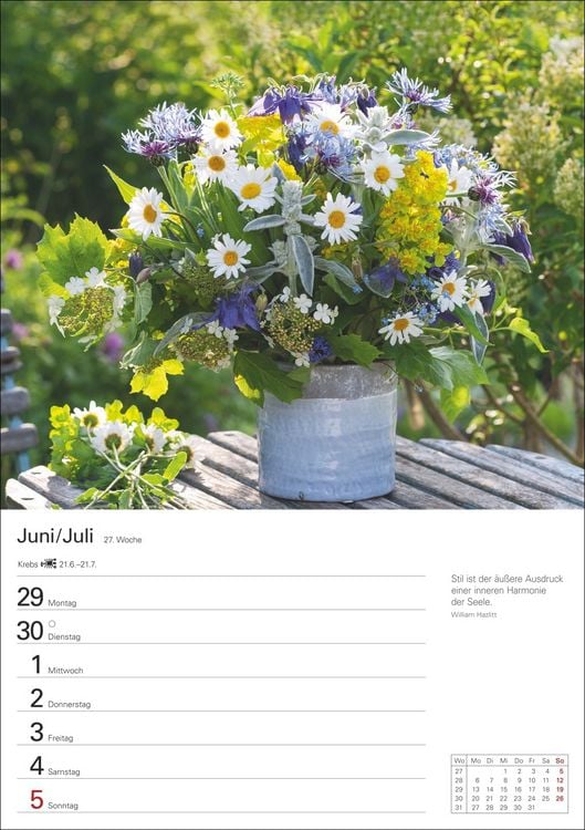 Produktbild: Blumenpracht Wochenplaner 2026 - 53 stimmungsvolle Fotografien