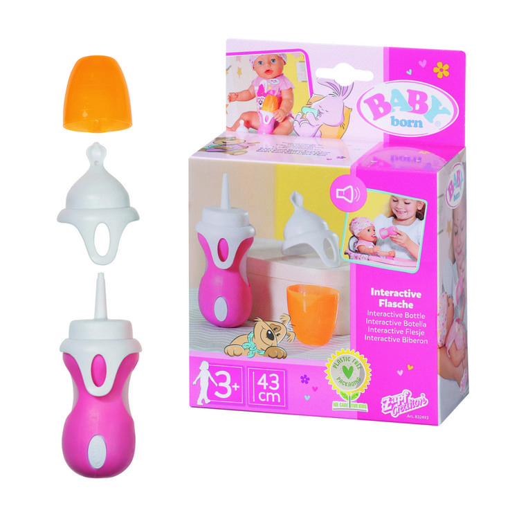 Produktbild: BABY born Interactive Flasche und L&ouml;ffel 43cm
