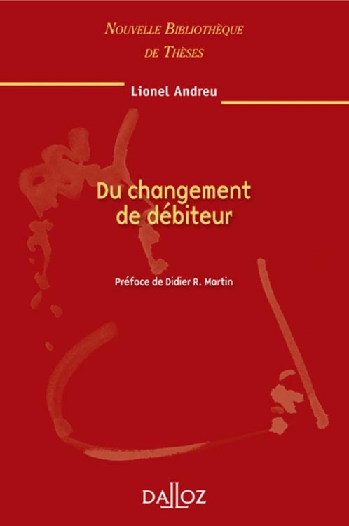 Produktbild: Du Changement De Debiteur Vol 92