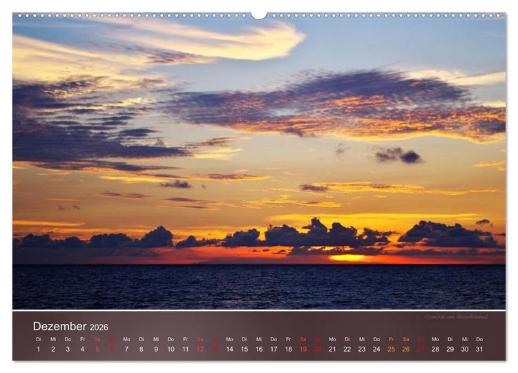 Produktbild: Farben am Meer (Wandkalender 2026 DIN A2 quer), CALVENDO Monatskalender