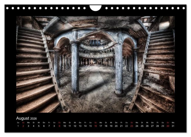 Produktbild: Lost Places - vergessene orte vergessener glanz (Wandkalender 2026 DIN A4 quer), CALVENDO Monatskalender
