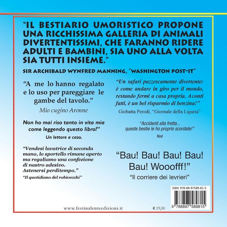 Produktbild: Bestiario umoristico