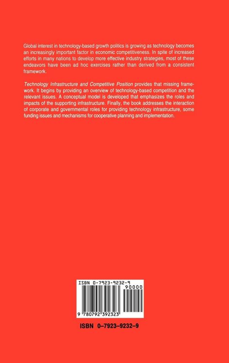Produktbild: Technology Infrastructure and Competitive Position